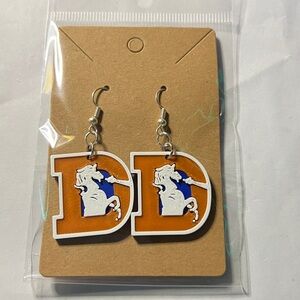 Denver Broncos Earrings Hooks by 3D Print